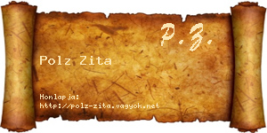Polz Zita névjegykártya